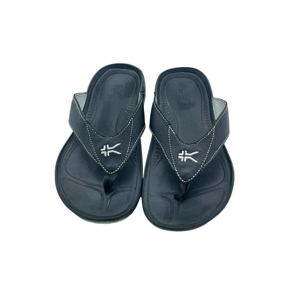 KURU | Shoes | Kuru Womens Kala Thong Flip Flop Sandals Black Slip Ons 6 | Poshmark